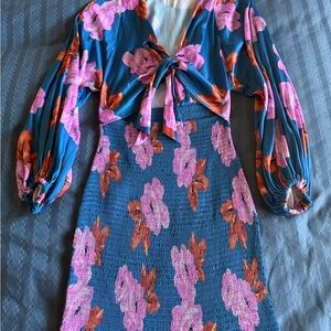 Free People Floral Smocked Dress